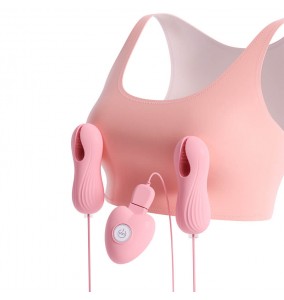 MizzZee - HeartJoy Vibrating Nipple Clamps (Chargeable - Pink)